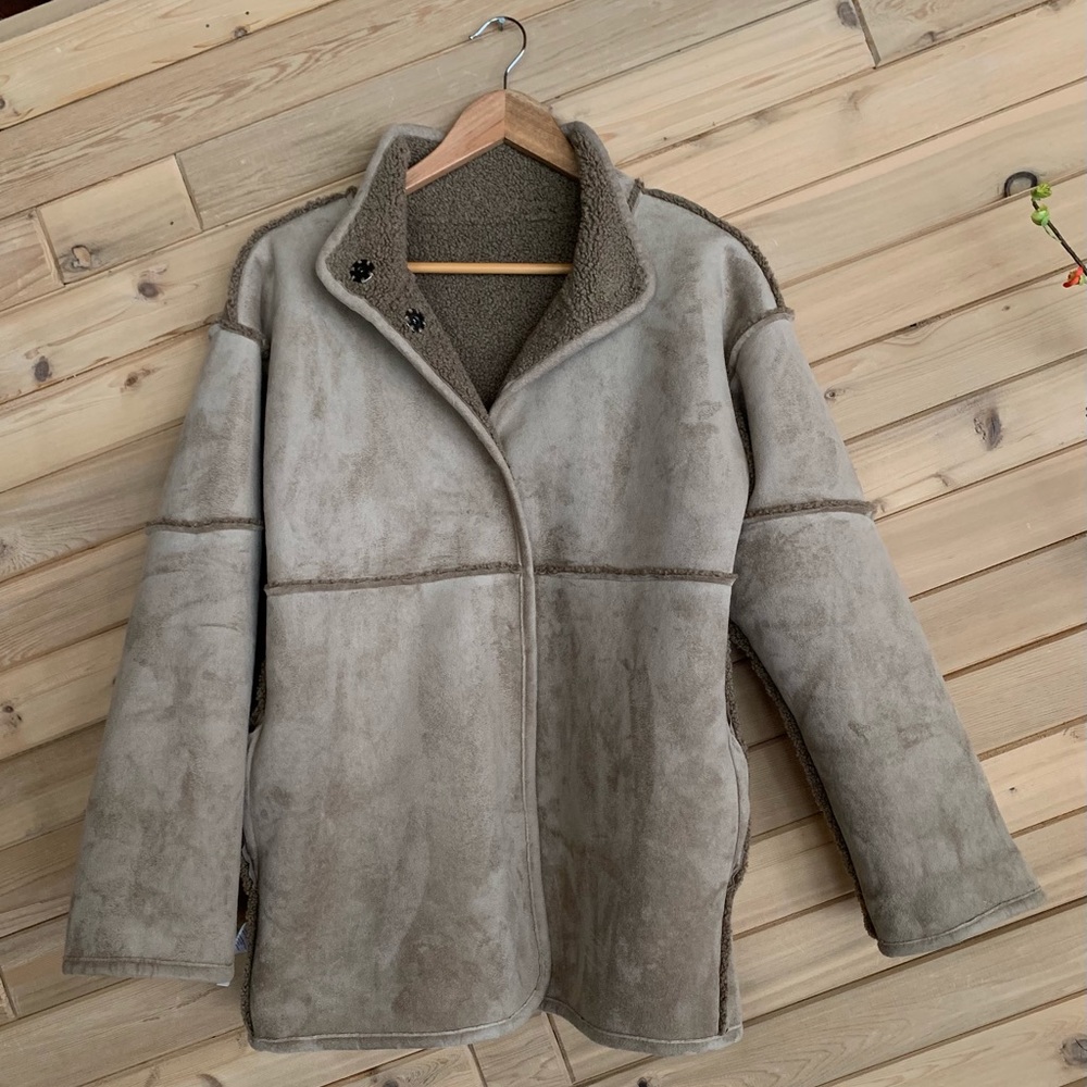 VELVET by Graham & Spencer Reversible Lux Sherpa Coat, Size XS, Like New Cond